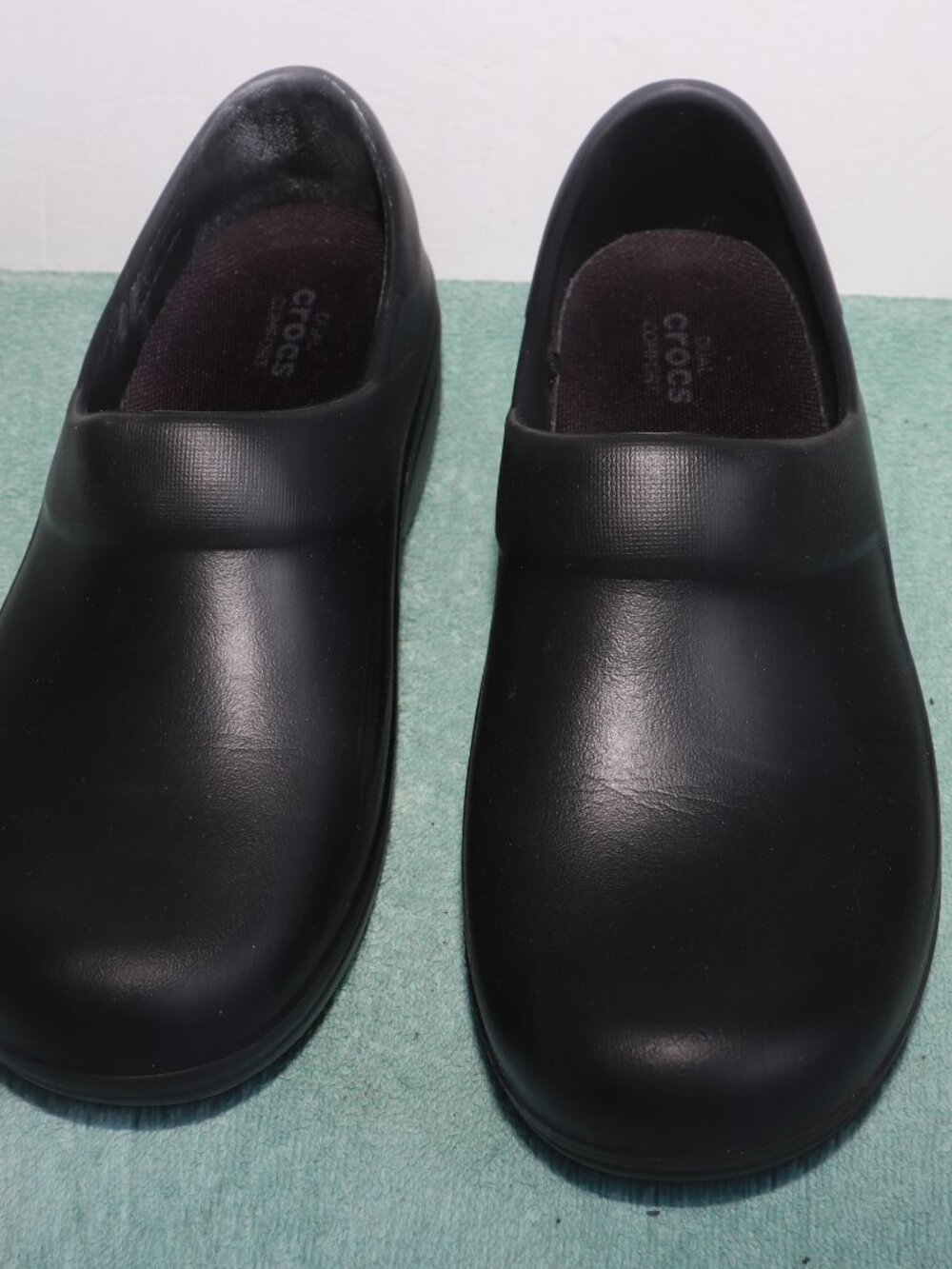 CROCS Women's Neria Pro II Clog Black At Work Dual Comfort Slip Resistant Size 6
